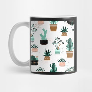 Cactuses and succulents pattern Mug